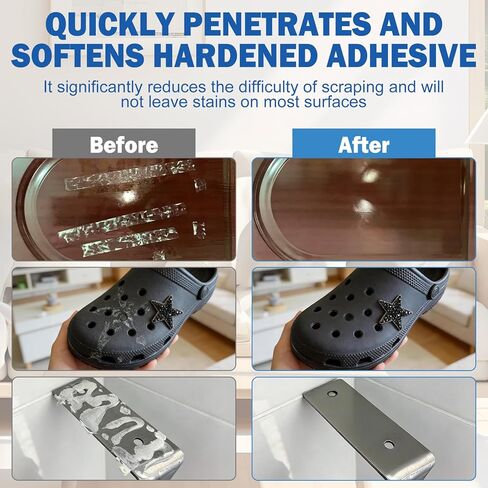 kuailaya Glue Remover, Adhesive Remover Glue Removal with Precision Brush Highly Efficient and Fast Dissolution Low Odor Substrate Safe for Metal Plastic Wood Glass, Transparent 50ml in Saudi Arabia