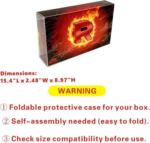 Display Case for Team Rocket's Moltres ex Ultra-Premium Collection UPC and Compatible Moltres UPC (Moltres UPC Case) for Ultimate Collectible Card Protection (1PCS) in Kuwait
