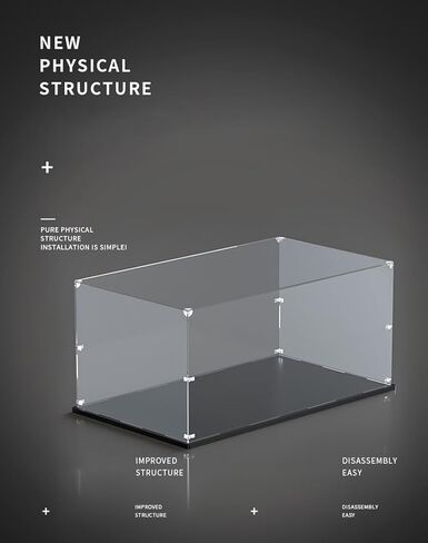3MM Acrylic Display Case for LEGO 21349 Tuxedo Cat & 21376 Orange Cat Display Box,Dustproof Clear Display Case Compatible with Lego 21349 &21376 (Not Include The Model) in Saudi Arabia
