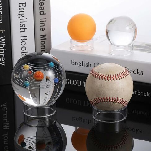 Clear Acrylic Sphere Holder Set, 12 Pieces Sphere Display Stand, Small Plastic Display Stands, 3 Sizes for Displaying Spheres, Eggs, Collectibles in Saudi Arabia