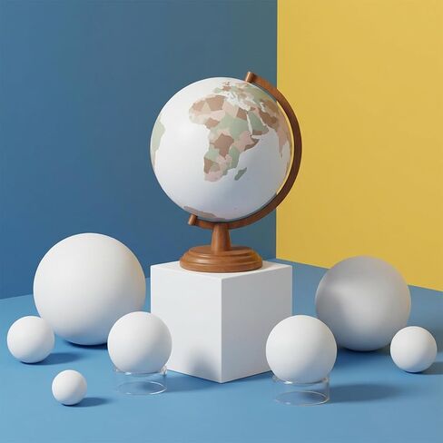 Clear Acrylic Sphere Holder Set, 12 Pieces Sphere Display Stand, Small Plastic Display Stands, 3 Sizes for Displaying Spheres, Eggs, Collectibles in Saudi Arabia