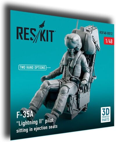 Reskit RSF48-0012 1/48 F-35A Lightning II Pilot يجلس في مقاعد طرد التعديل المتأخر (النوع 1) طباعة ثلاثية الأبعاد in Kuwait