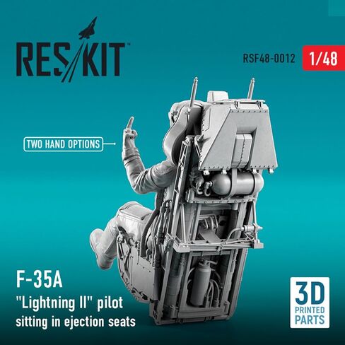 Reskit RSF48-0012 1/48 F-35A Lightning II Pilot يجلس في مقاعد طرد التعديل المتأخر (النوع 1) طباعة ثلاثية الأبعاد in Kuwait