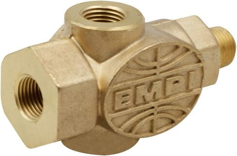 EMPI 00-9219-0 تركيب T لضغط الزيت، 1/8-27 NPT، متوافق مع محركات فولكس فاجن من النوع 1 والنوع 2 المبردة بالهواء in Kuwait