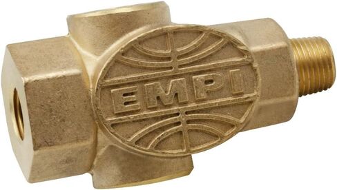 EMPI 00-9219-0 تركيب T لضغط الزيت، 1/8-27 NPT، متوافق مع محركات فولكس فاجن من النوع 1 والنوع 2 المبردة بالهواء in Kuwait