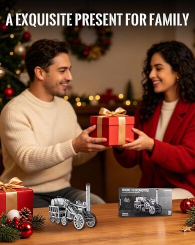 بيسكول 3D الألغاز المعدنية محرك البخار نموذج سيارة عدة للبالغين صاروخ قاطرة نموذج معدني، وقت الأسرة، ديكور المنزل أفضل الهدايا in Kuwait