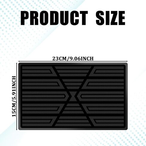 Car Floor Mats Carpet Patch with Screws, Universal Automotive Carpet Patch Repair Kit, Anti-Skid Rubber Car Floor Mat Protector to Repair Torn Mat for Driver Side Gas Pedal Foot Rest (Black) in Saudi Arabia