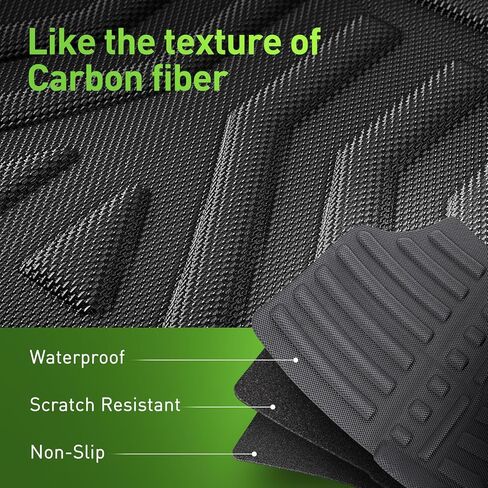 XPE Floor Mats for Jeep Gladiator 2020-2025 2026, All Weather Custom Fit Floor Liners for Jeep Gladiator 2020 2021 2022 2023 2024 2025 Rubber Trunk Mats Accessories in Kuwait