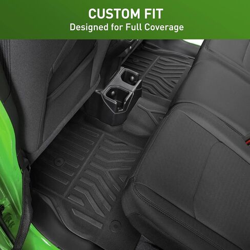 XPE Floor Mats for Jeep Gladiator 2020-2025 2026, All Weather Custom Fit Floor Liners for Jeep Gladiator 2020 2021 2022 2023 2024 2025 Rubber Trunk Mats Accessories in Kuwait