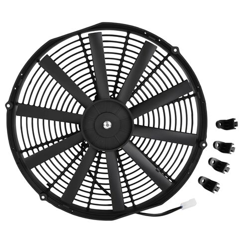 30100400 16" 12V Low Profile Radiator Puller Fan Straight Blade VA18-AP10/C-41A 1074 CFM Compatible with Spal Radiators Oil Coolers Race Cars Restoration in Saudi Arabia