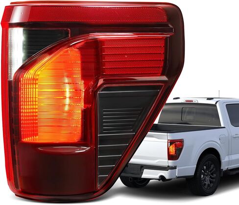 مصابيح خلفية هالوجين متوافقة مع 2024-2026 Ford F150 XL XLT STX مع نقطة عمياء (الوحدة غير متضمنة) استبدال المصابيح الخلفية لـ OEM RL3Z13404B RL3413B504BB (جانب الركاب الأيمن) in Kuwait
