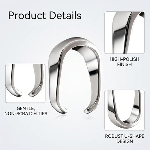 100 Pcs Pinch Clip Bail Clasp Stainless Steel Pendant Charm Connector 0.24 Inch Pendant Clasp Connector Bail Holder for Necklace Earring Jewelry Making Findings Sturdy Necklace Charm Clips in Saudi Arabia