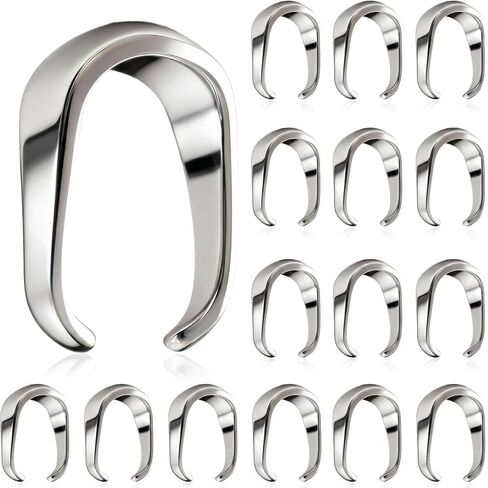 100 Pcs Pinch Clip Bail Clasp Stainless Steel Pendant Charm Connector 0.24 Inch Pendant Clasp Connector Bail Holder for Necklace Earring Jewelry Making Findings Sturdy Necklace Charm Clips in Saudi Arabia