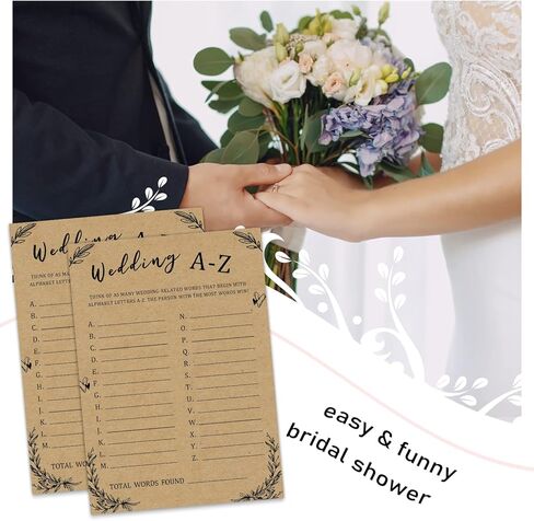 لعبة Sirjiera Bridal Shower، تخمين من هي بطاقات العروس أو العريس لحفل الزفاف، 30 فكرة لألعاب حفلات الزفاف وحفلات الزفاف للزوجين، من يعرف لعبة بطاقات الأنشطة الممتعة للعروس والعريس in Kuwait