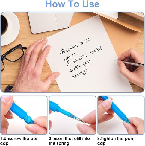 40pcs 0.7 mm Erasable Gel Ink Pen Refills Compatible with FriXion Friction, Multicolor Replaceable Medium Fine Point Refills for Erasable Pens Smooth Writing Fast Dry for School Office Home, 8 Colors in Saudi Arabia