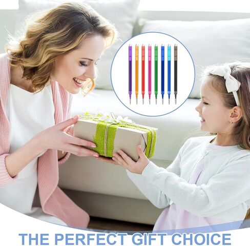 40pcs 0.7 mm Erasable Gel Ink Pen Refills Compatible with FriXion Friction, Multicolor Replaceable Medium Fine Point Refills for Erasable Pens Smooth Writing Fast Dry for School Office Home, 8 Colors in Saudi Arabia