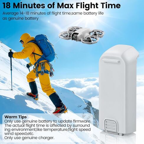 COOLSHOW Intelligent Flight NEO Battery 1435mAh 7.3V 1 Pack Rechargeable Provide 14-18 mins Flight Time Replace with DJI NEO Battery (Battery x1) in Saudi Arabia