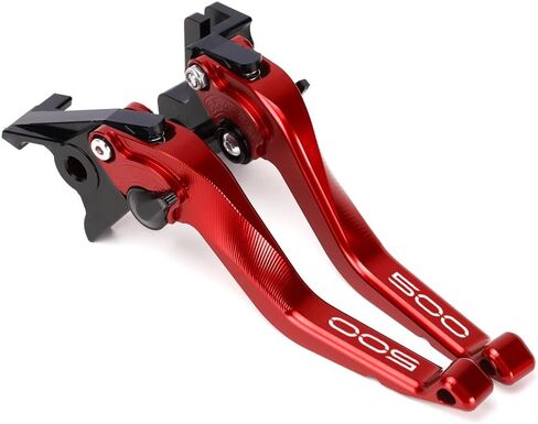 عتلات فرامل قصيرة للدراجة النارية متوافقة مع K.awasaki Z500 ABS/SE 2024 2025 | مقابض الروافع الأمامية الأقصر ملحقات Z 500 (أحمر) in Kuwait