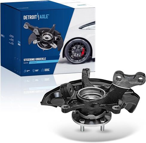 Detroit Axle - FWD Front Steering Knuckle for Toyota 2004-2010 Sienna, Steering Knuckle & Wheel Bearing Hub Assembly 2005 2006 2007 2008 2009 Replacement in Kuwait