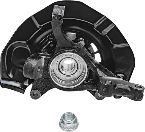 Detroit Axle - FWD Front Steering Knuckle for Toyota 2004-2010 Sienna, Steering Knuckle & Wheel Bearing Hub Assembly 2005 2006 2007 2008 2009 Replacement in Kuwait
