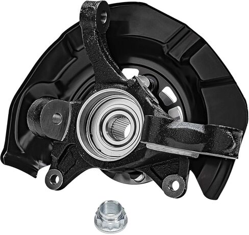 Detroit Axle - FWD Front Steering Knuckle for Toyota 2004-2010 Sienna, Steering Knuckle & Wheel Bearing Hub Assembly 2005 2006 2007 2008 2009 Replacement in Kuwait