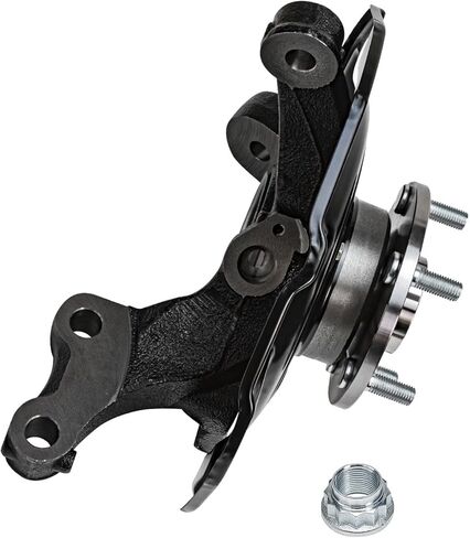Detroit Axle - FWD Front Steering Knuckle for Toyota 2004-2010 Sienna, Steering Knuckle & Wheel Bearing Hub Assembly 2005 2006 2007 2008 2009 Replacement in Kuwait
