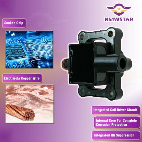 مجموعة ملف الإشعال مكونة من قطعة واحدة متوافقة مع مرسيدس بنز C230 S320 SL320 SLK230 2.3 3.2 L4 L6 M104 M111 لاستبدال 0001587503 0001500280 UF527 C1212 in Kuwait