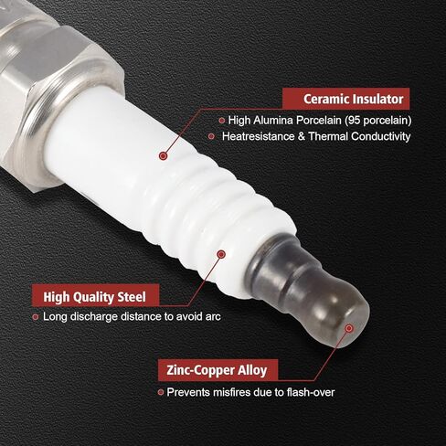 حزمة ملف الإشعال UF825 ومجموعة شمعات إشعال إيريديوم مكونة من 6 قطع متوافقة مع F-150 2018-2021، Explorer 2020-2021، Transit-150/250/350/350، 3.3L 3.5L، استبدال#،DG564،JL3Z-120 in Kuwait