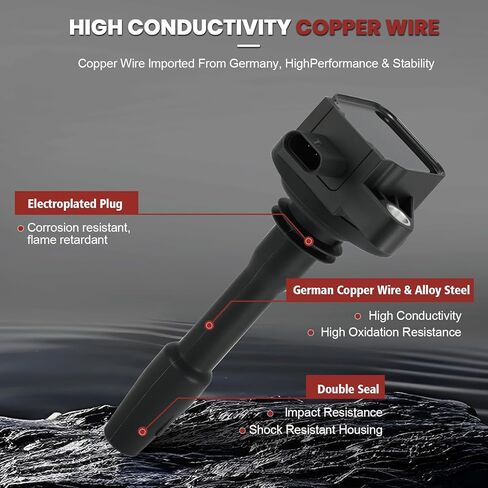 حزمة ملف الإشعال UF825 ومجموعة شمعات إشعال إيريديوم مكونة من 6 قطع متوافقة مع F-150 2018-2021، Explorer 2020-2021، Transit-150/250/350/350، 3.3L 3.5L، استبدال#،DG564،JL3Z-120 in Kuwait