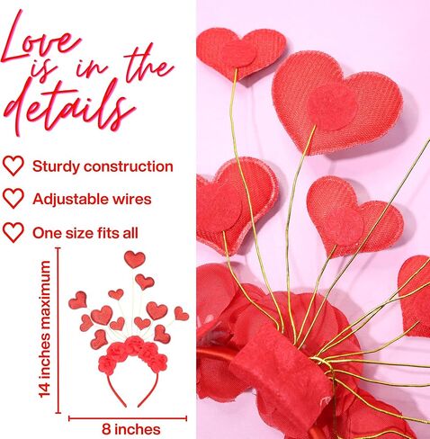 عصابة رأس لعيد الحب من نيدزو، لوازم حفلات Vday in Saudi Arabia