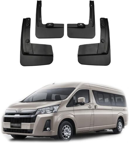 Car Mud Flaps Mudguard for 2026 Toyota Hiace 2019-2025 Front and Rear Mudflaps Splash Guards Heavy Duty Flares 4-PC Auto Accessories,Send 1 Car Wash Towel,2019~2026 in Saudi Arabia