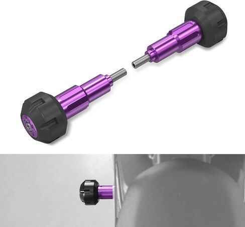 NICECNC Motorcycle Frame Sliders Crash Protector & Frame Guards Compatible with Surron Light Bee X/S/L1E & Segway X160/X260 See Fitment, Purple, POM Aluminum Alloy in Kuwait