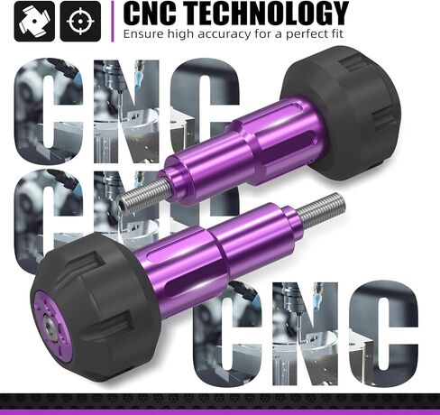 NICECNC Motorcycle Frame Sliders Crash Protector & Frame Guards Compatible with Surron Light Bee X/S/L1E & Segway X160/X260 See Fitment, Purple, POM Aluminum Alloy in Kuwait