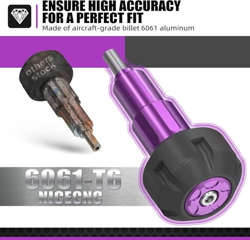 NICECNC Motorcycle Frame Sliders Crash Protector & Frame Guards Compatible with Surron Light Bee X/S/L1E & Segway X160/X260 See Fitment, Purple, POM Aluminum Alloy in Kuwait