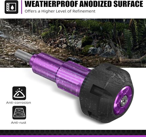 NICECNC Motorcycle Frame Sliders Crash Protector & Frame Guards Compatible with Surron Light Bee X/S/L1E & Segway X160/X260 See Fitment, Purple, POM Aluminum Alloy in Kuwait