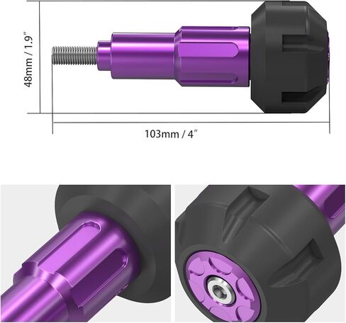 NICECNC Motorcycle Frame Sliders Crash Protector & Frame Guards Compatible with Surron Light Bee X/S/L1E & Segway X160/X260 See Fitment, Purple, POM Aluminum Alloy in Kuwait