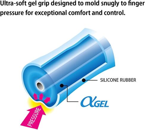 قلم ميكانيكي Uni Alpha-Gel Switch 0.3 مم، وضع مزدوج من Kuru Toga دوران تلقائي وثبات، إصدار محدود وردي الخد (M31009GG1P.CP) in Kuwait