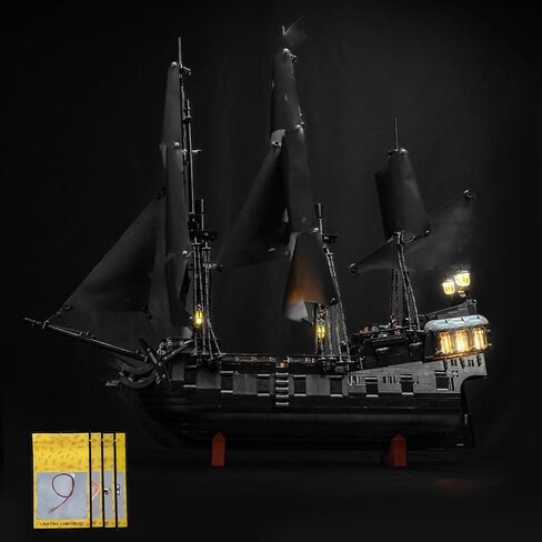 LED Lighting Compatible with LEGO 10365 Captain Jack Sparrow’s Pirate Ship,Customized Light Kit Compatible with LEGO Black Pearl 10365,Model NOT Included JUST Lights in Kuwait