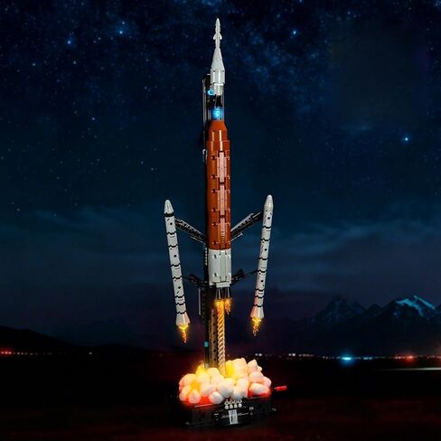 إضاءة LED متوافقة مع صاروخ نظام الإطلاق الفضائي LEGO 42221 NASA Artemis - مصابيح فقط، مجموعة إضاءة متوافقة مع LEGO NASA Artemis 42221، غير متضمنة الوضع in Kuwait