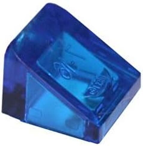 LEGO Parts and Pieces: Transparent Dark Blue (Transparent Blue) 1x1x2/3 30 Slope x50 in Kuwait