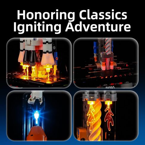 YEABRICKS LED Light for Lego-42221 Technic NASA Artemis Space Launch System Rocket Building Blocks Model (Building Set NOT Included) in Kuwait