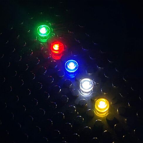 10 PCS LED Dot Lighting Kit for Lego Building Blocks - USB Powered DIY LED Light Accessories, Compatible with Lego Models (Blue) in Kuwait