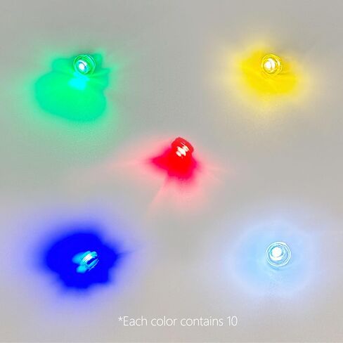 10 PCS LED Dot Lighting Kit for Lego Building Blocks - USB Powered DIY LED Light Accessories, Compatible with Lego Models (Blue) in Kuwait