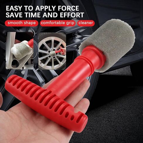 Car Wash Embedded Tire Screw Brush Lug Nut Wheel Cleaning Tools with 3 Extra Sponges in Saudi Arabia