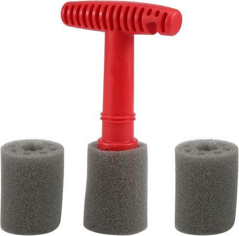Car Wash Embedded Tire Screw Brush Lug Nut Wheel Cleaning Tools with 3 Extra Sponges in Saudi Arabia