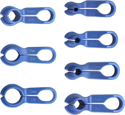 7PCS Fuel Line Disconnect Tool Set, Fuel Filter Removal Tool, AC Line Removal Release Tool, 1/4 5/16 3/8 1/2 5/8 3/4 7/8 Inch Quick Disconnect Kit Compatible with Ford GM Chrysler Mazda in Saudi Arabia
