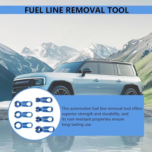 7PCS Fuel Line Disconnect Tool Set, Fuel Filter Removal Tool, AC Line Removal Release Tool, 1/4 5/16 3/8 1/2 5/8 3/4 7/8 Inch Quick Disconnect Kit Compatible with Ford GM Chrysler Mazda in Saudi Arabia