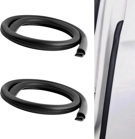 2PCS 2.62Ft Car Door Weather Stripping Rubber - Car Door Seal Strip for Noise Reduction, Dustproof B Pillar Seals, U-Shape Thickened Car Door Seal Strip Rubber Edge Trim in Saudi Arabia