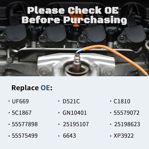 حزمة ملف الإشعال وشمعات الإشعال إيريديوم تناسب سيارة Chevy Cruze L4 1.4L Turbo 2011 2012 2013 2014 2015 Limited، 2012-2020 Sonic، 2013-2021 Trax، 2011-2015 Volt، 2013-2021 Buick Encore، UF669 1675 in Kuwait