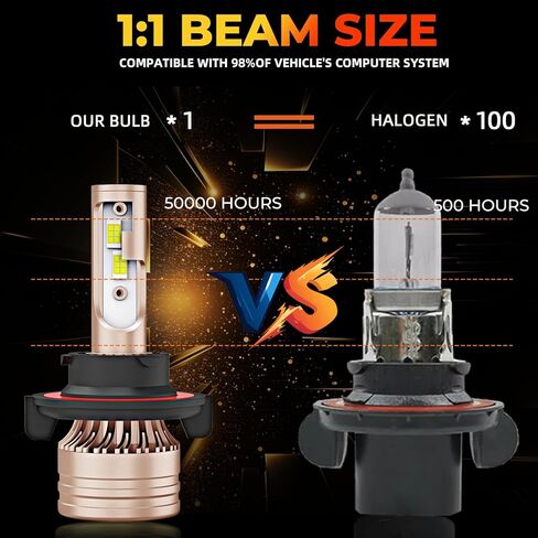 For Chevy Cruze 2011 2012 2013 2014 2015 Bulb Light Combo,9008/H13 H8 Fog Light Bulbs,6000K White,500% Brightness,9008 Light Bulbs,70W,4 Pack in Saudi Arabia
